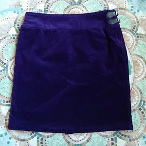 Deep purple curduroy skirt size 14
